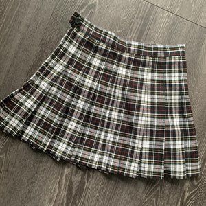 American Apparel Plaid Pleated Tennis Skirt (M)